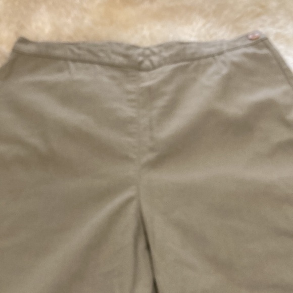 Liz sport khaki flat front pants size 8 - Picture 2 of 9